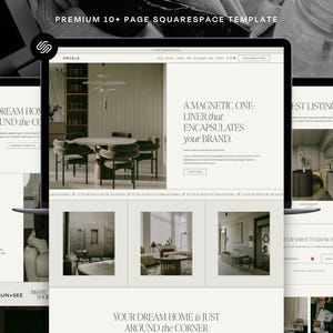Angela Squarespace Template | Minimal Website Template For Estate Agents, Realtors & Brokers | Property Listings, Portfolio, Lead Forms