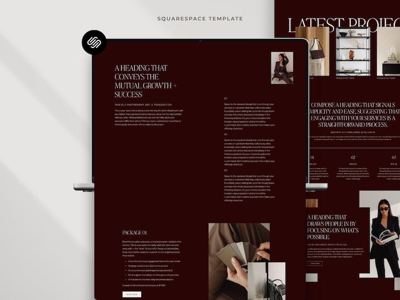 Squarespace Website Template: Website Design for Coaches, Interior Designers, Architects & Creatives image 4