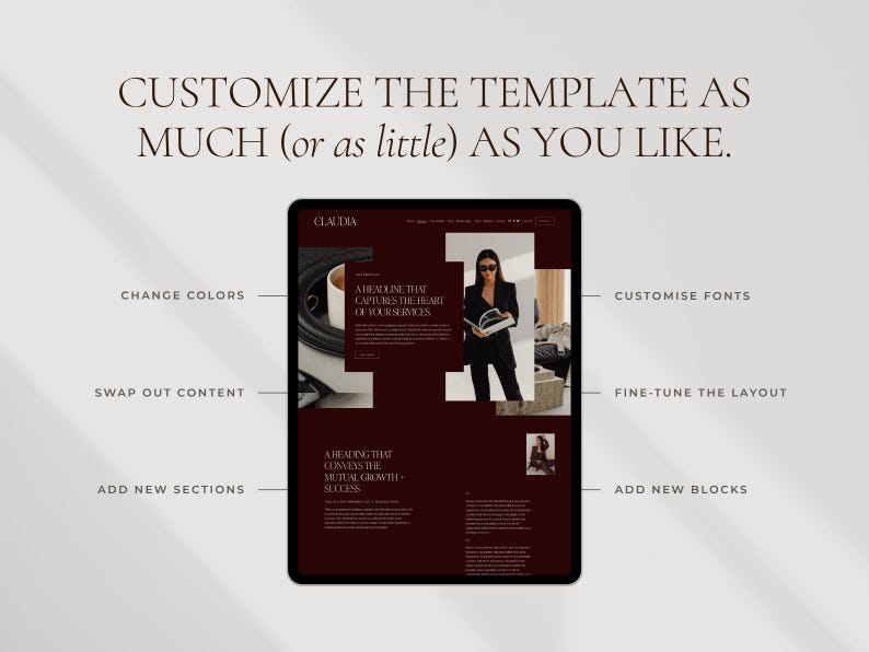 Squarespace Website Template: Website Design for Coaches, Interior Designers, Architects & Creatives image 17