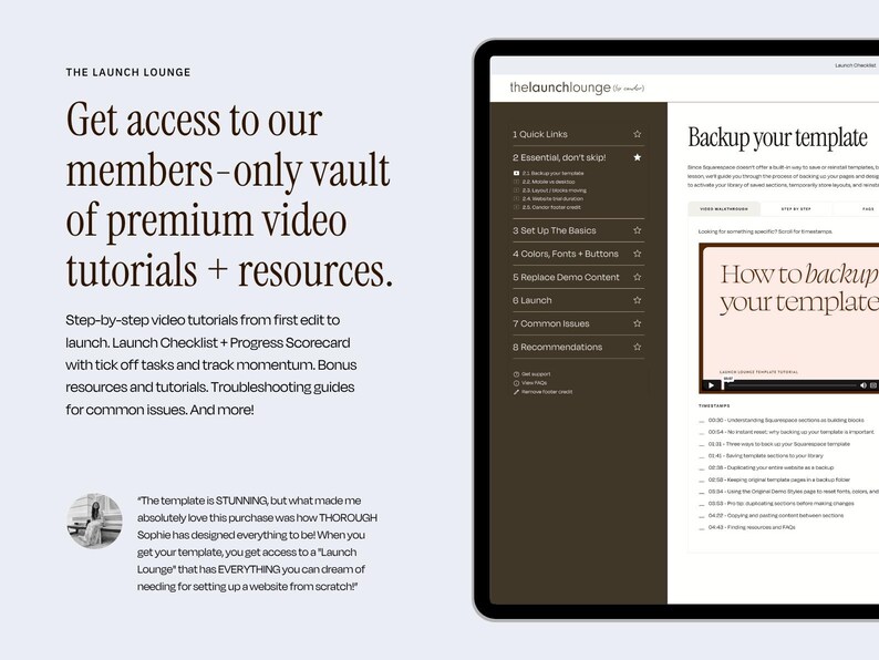 Squarespace Website Template For Coaches, Therapists, Counsellors, Minimalist Coach & Wellness Website Design Bild 10