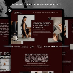 Squarespace Template | Claudia 7.1 Squarespace Website Template | Minimal Template For Photographers, Creatives, Coaches, Designer Business