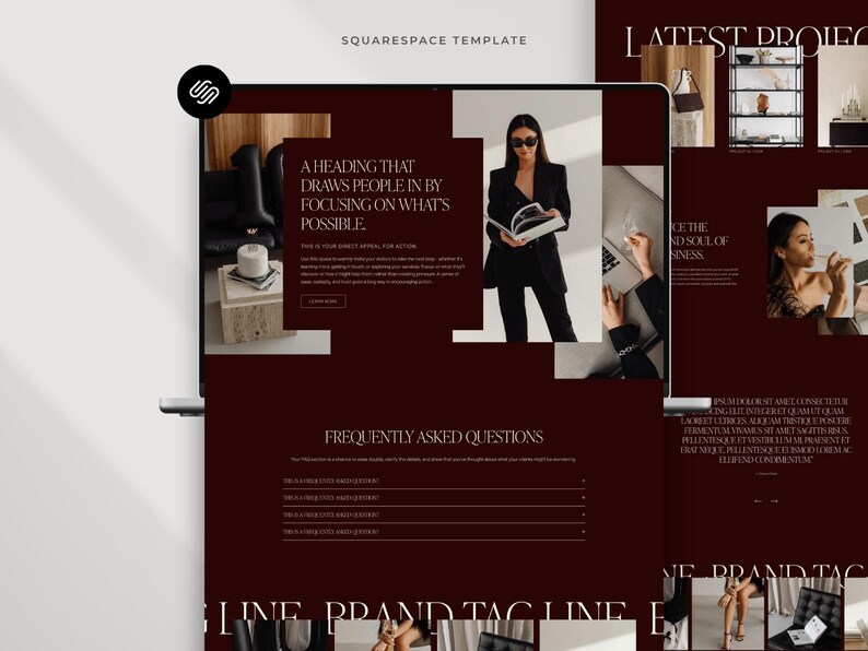 Squarespace Website Template: Website Design for Coaches, Interior Designers, Architects & Creatives image 5