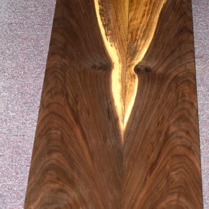 WALNUT BEAUTIFUL, book matched pair of Walnut slabs. This is an EXCEPTIONAL pair. Kiln dried, planed and sanded, project ready. Only 135