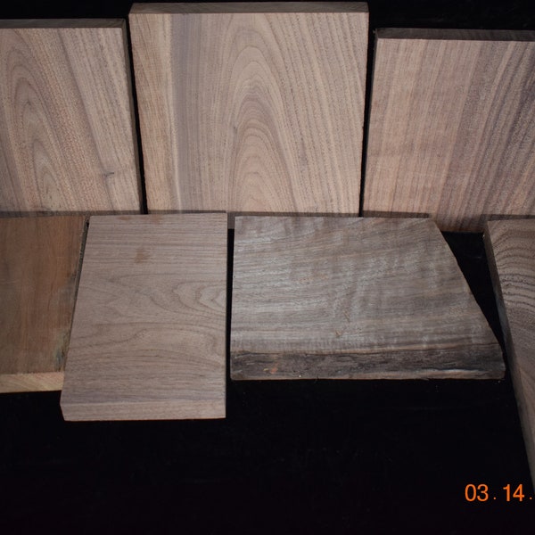 WALNUT Cutoffs, 16# 8 Ounces Of Craft Wood, Hobby Wood, Scraps, Lathe Wood Pieces, Scroll Wood,  Kiln Dried, Planed Project Ready.