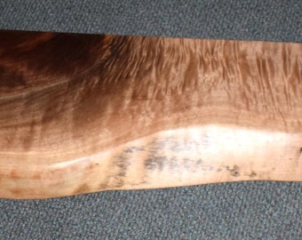 Walnut, Live Edge. MANTLE, SHELF, Console Table, Sofa Table Etc. FINISHED and Beautiful. 56 Long X 7 to 11 wide x 1/34 Thick. Only 259