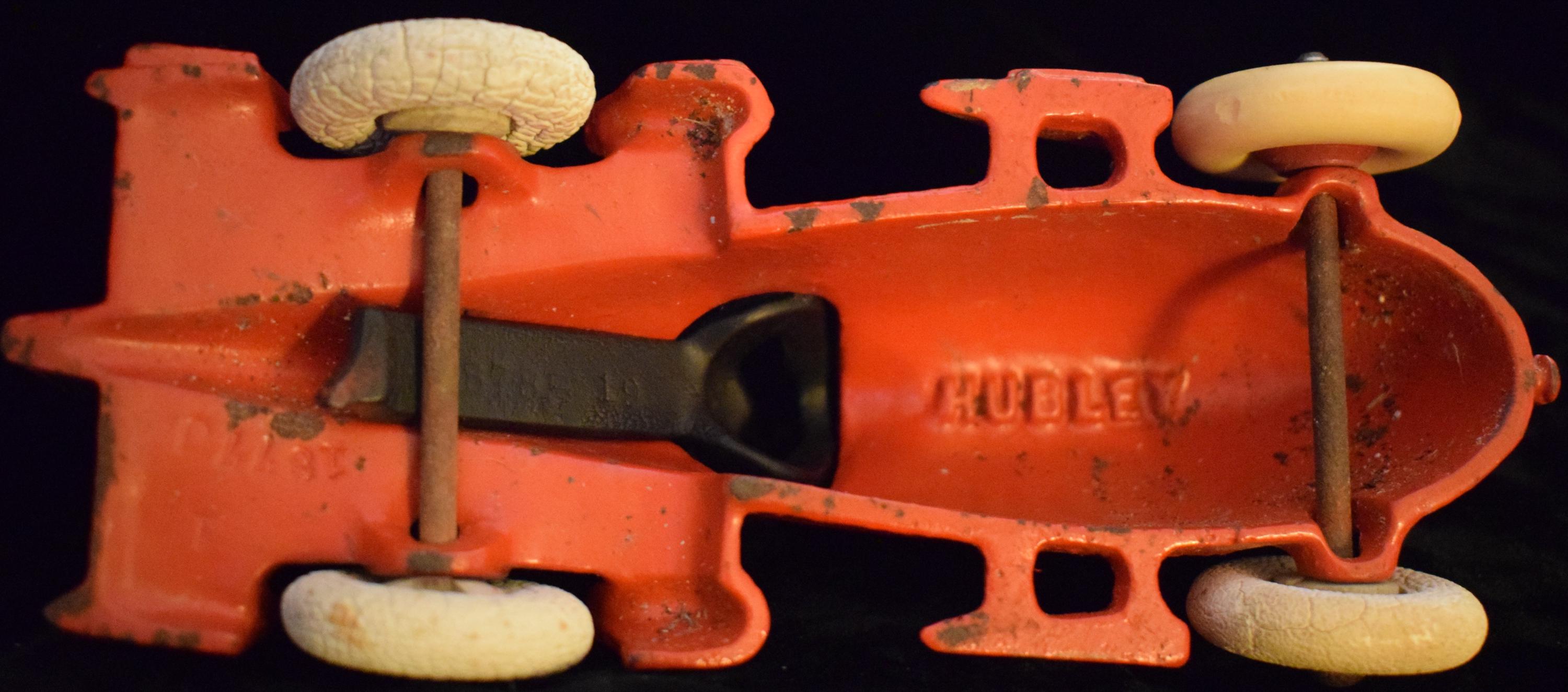 HUBLEY Cast Iron, RACE CAR From 1930s. All Original, Red Version. 7 ...