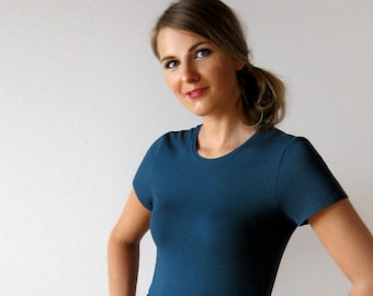 simple dress Mika dark petrol