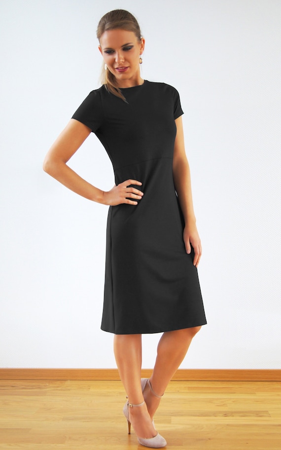 Vestido recto vestido en negro y muchos colores personalizable Etsy Mexico