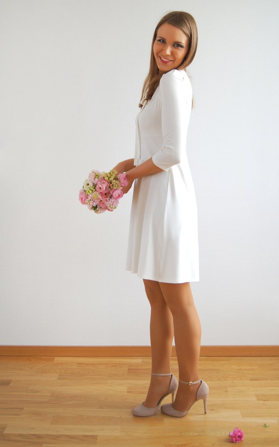 Kleid creme standesamt Clearance