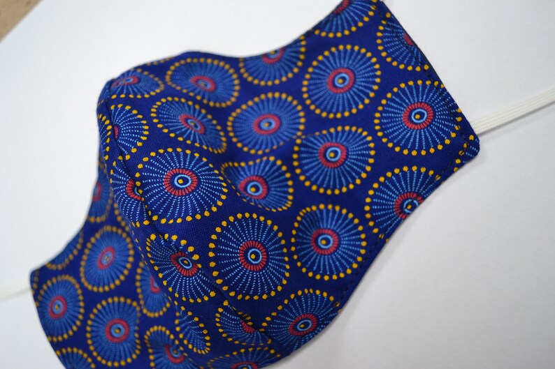 3 Layer Fabric Face Mask Handmade Washable Reusable Etsy