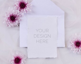 Download Free Digital Mockup | Card Mockup | Flat Lay | Elegant | Instant Download! PSD Template