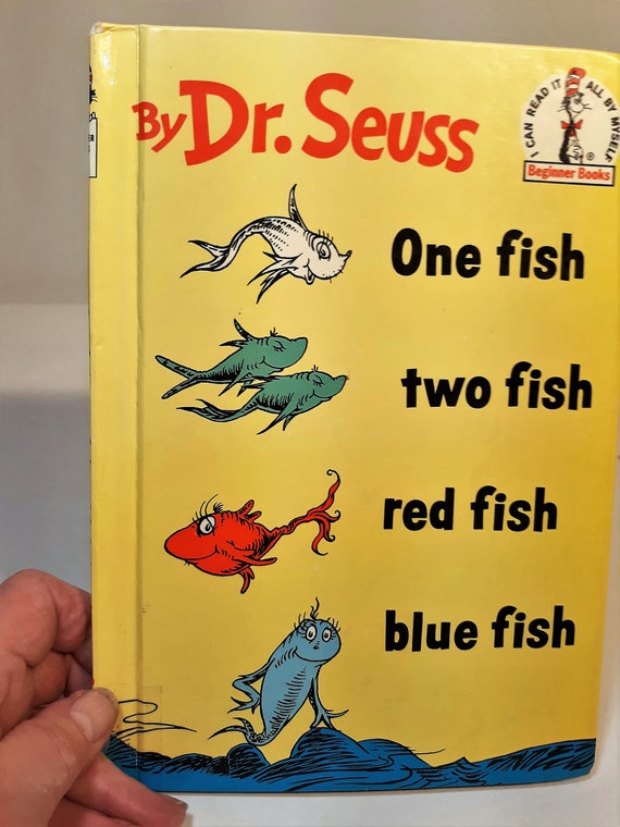 One Fish Two Fish Red Fish Blue Fish by Dr. Seuss-1988 - Etsy