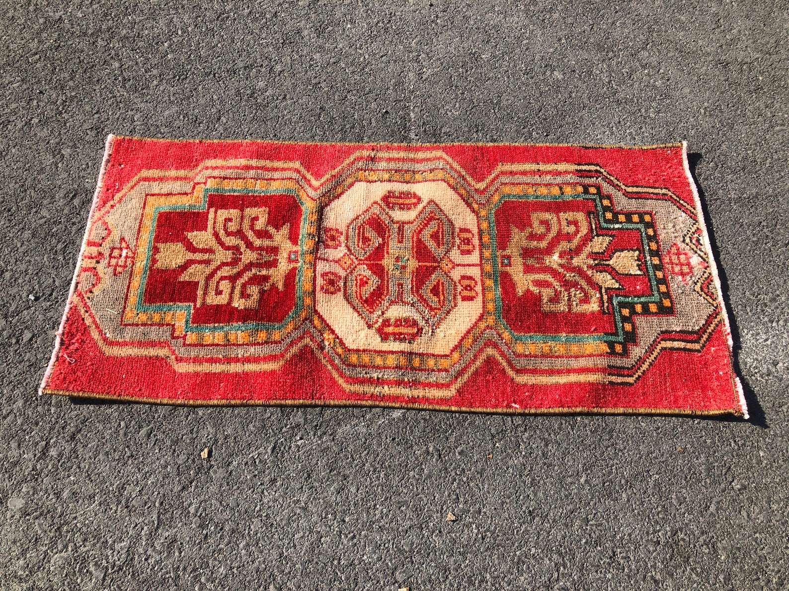 Small Oriental Rug Turkish Small rug Small entry rug Red | Etsy