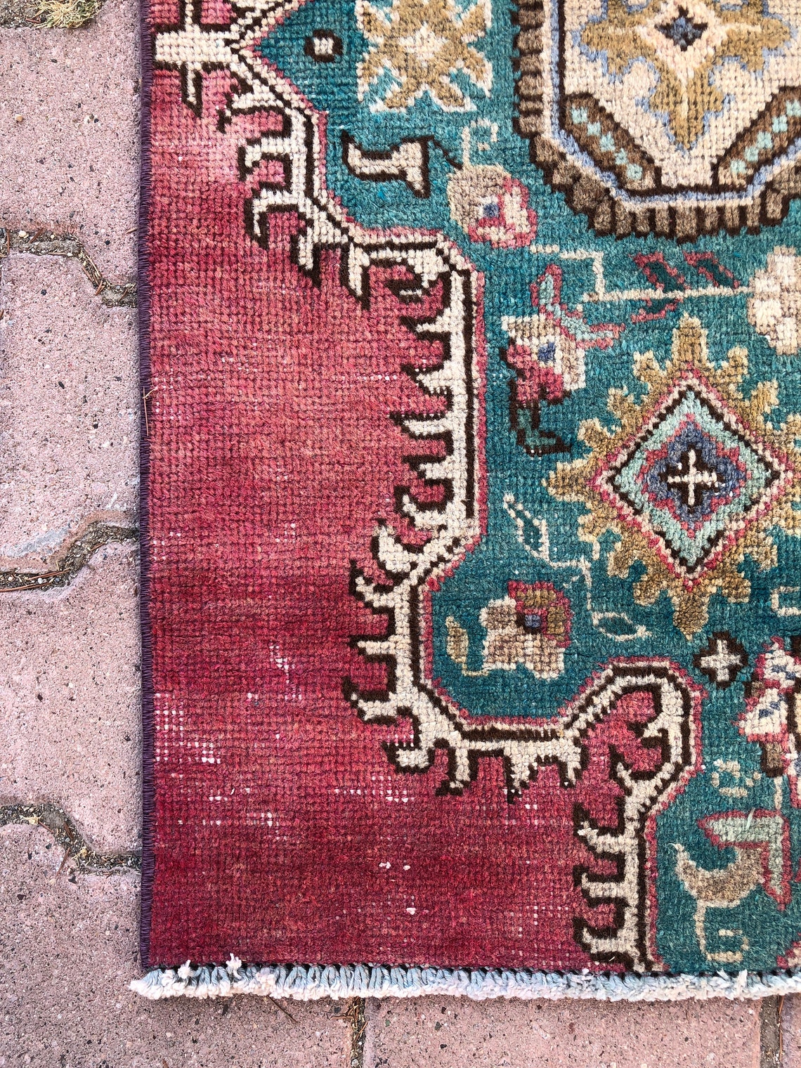 Persian runner Rug Red Persian Rug Vintage turkish rug Etsy