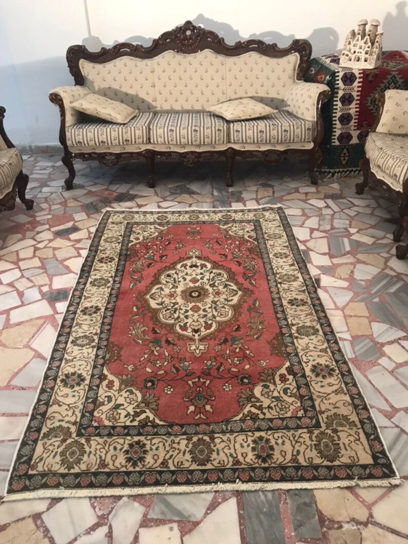 Haus Wohnen Rosa T U00fcrkischen Teppich 3 7 X6 1 Vintage