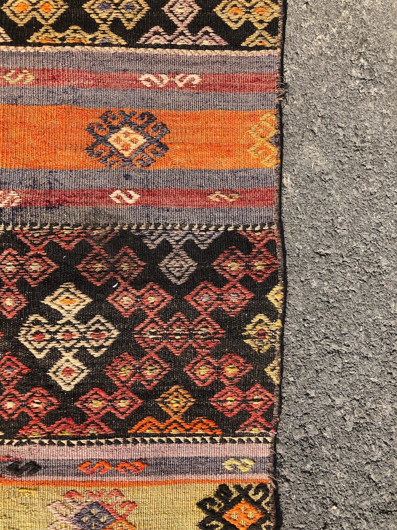 Small Turkish Rug Doormat Bath Rug Small Boho Rug Turkish Kilim Kilim rug |2.7x5 feet Small Oriental rug Handmade Rug