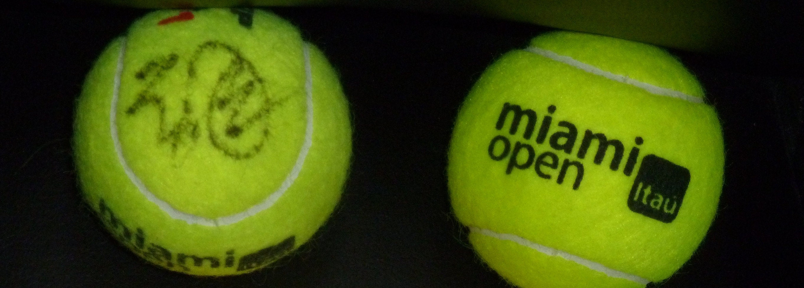 ZHANG ZHIZHEN Autographed MIAMI Open Tennis Ball Plus Free Rare