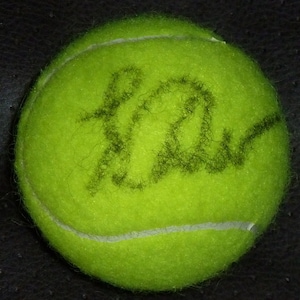 ELENA DEMENTIEVA autographed tennis ball with COA