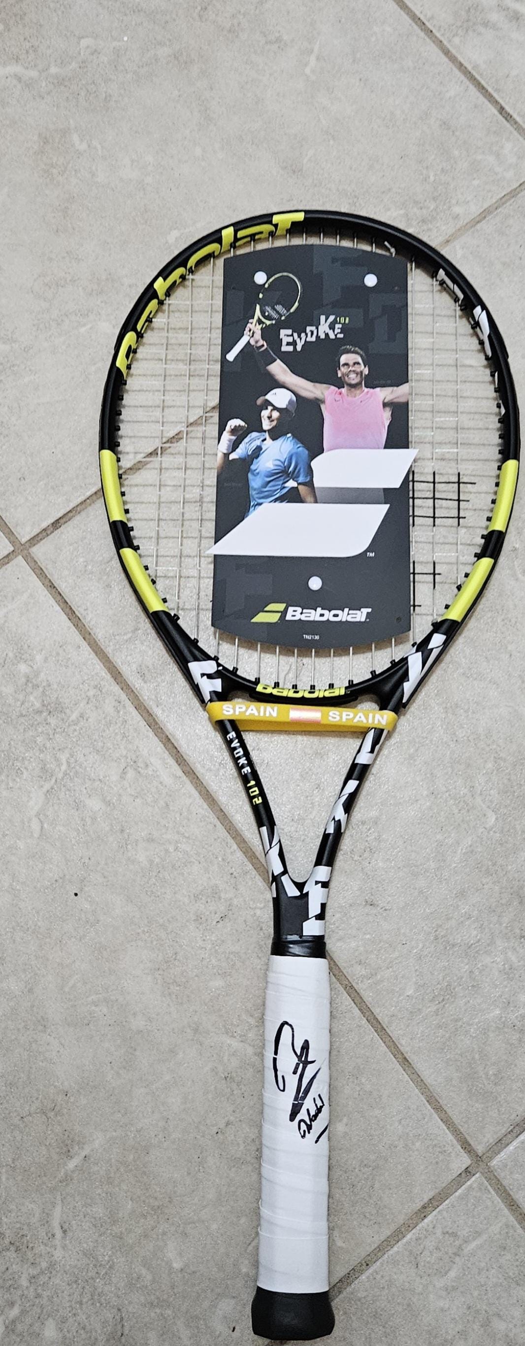 RAFAEL NADAL Autographed Babolat Tennis Racquet With COA and