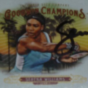 SERENA WILLIAMS signierte 2 1/2 X 3 / 12 Obere Deck Goodwin Champs-Karte