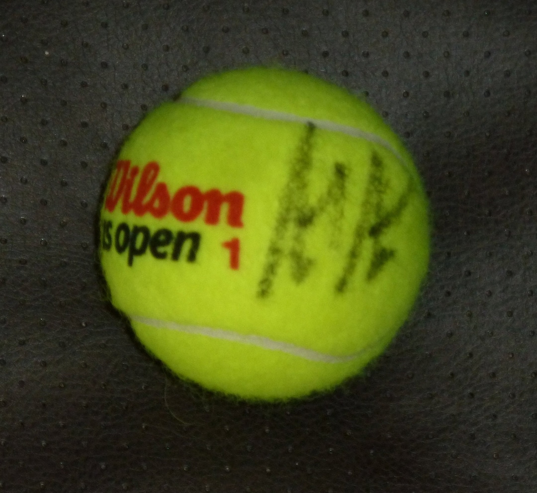 ANDRE AGASSI Autographed US Open Tennis Ball With Certificate