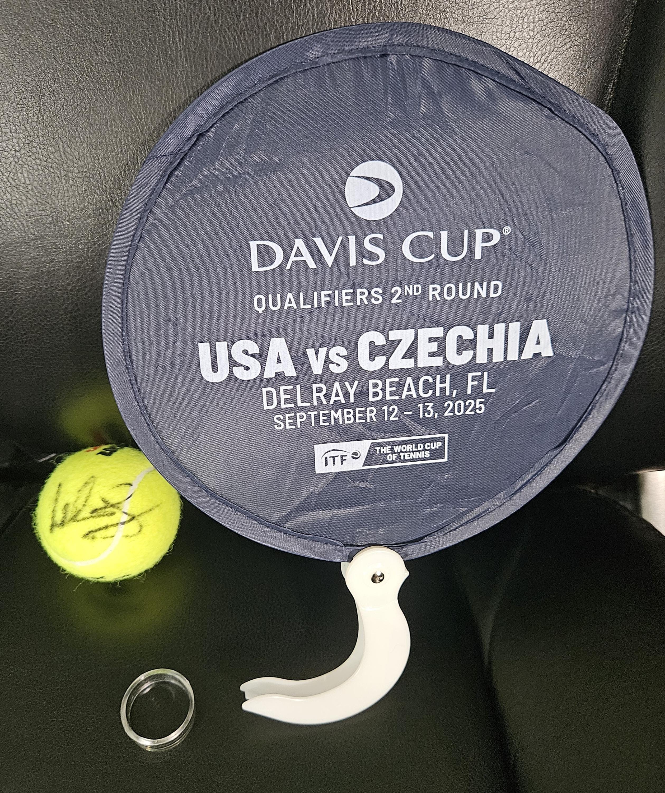 Mt. Fuji テニスボール DAVIS CUP未開封　貴重レア JIRI LEHECKA Autographed 2025 Dated US Open Tennis Ball Plus Free