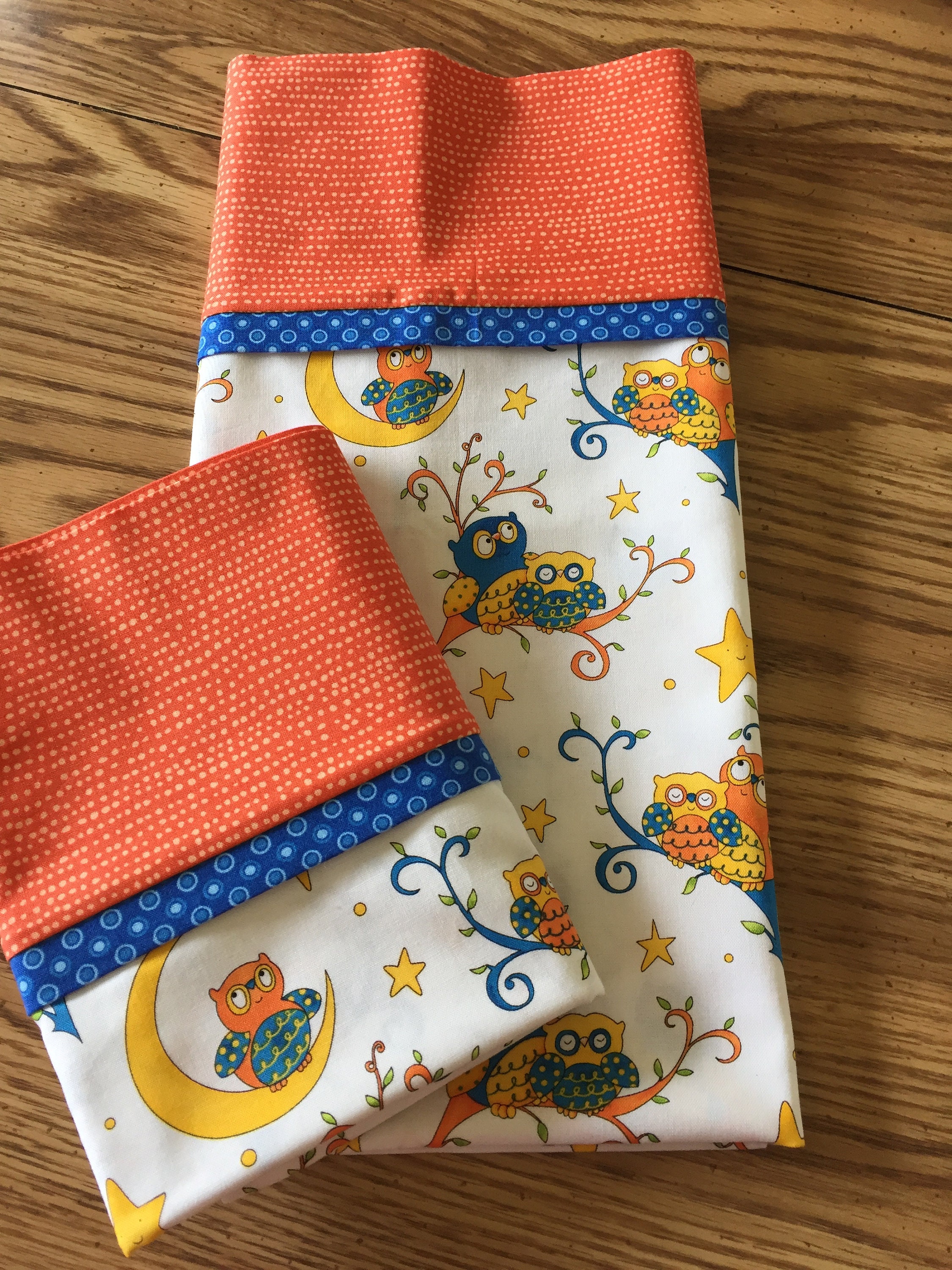 Handmade Pillowcase Bedtime Owls Etsy.de