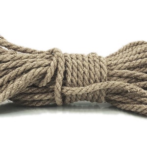 Jute Rope 8 mm Twisted Natural Jute Rope for Crafts