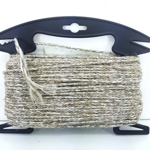 Linen&Polyester Cord 2 mm Twisted Cord Tools Yarn for Crafting