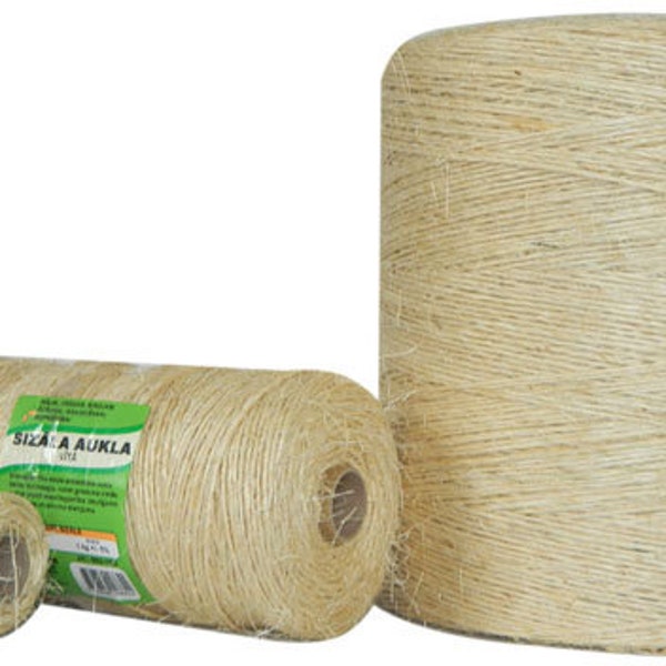 Sisal Twine 2 mm/1 kg Natural Twisted Yarn Tools for Crafts