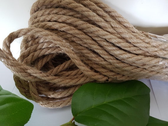 14mm Cotton Rope 10m Natural Cotton Rope 3 Strand Twisted Soft