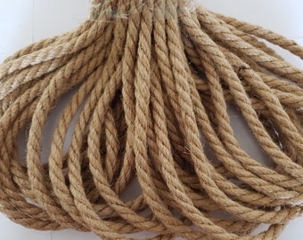 Jute Seil 12 mm/30 m Gedreht Natur Jute Seil Werkzeuge für Handwerk Makramee