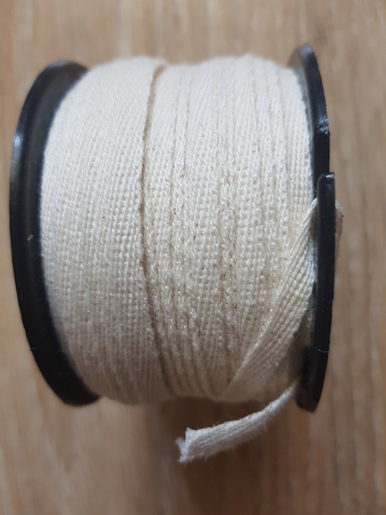 Baumwollband 5 mm/ 15 mm Werkzeugband zum Basteln Zuhause 5 mm