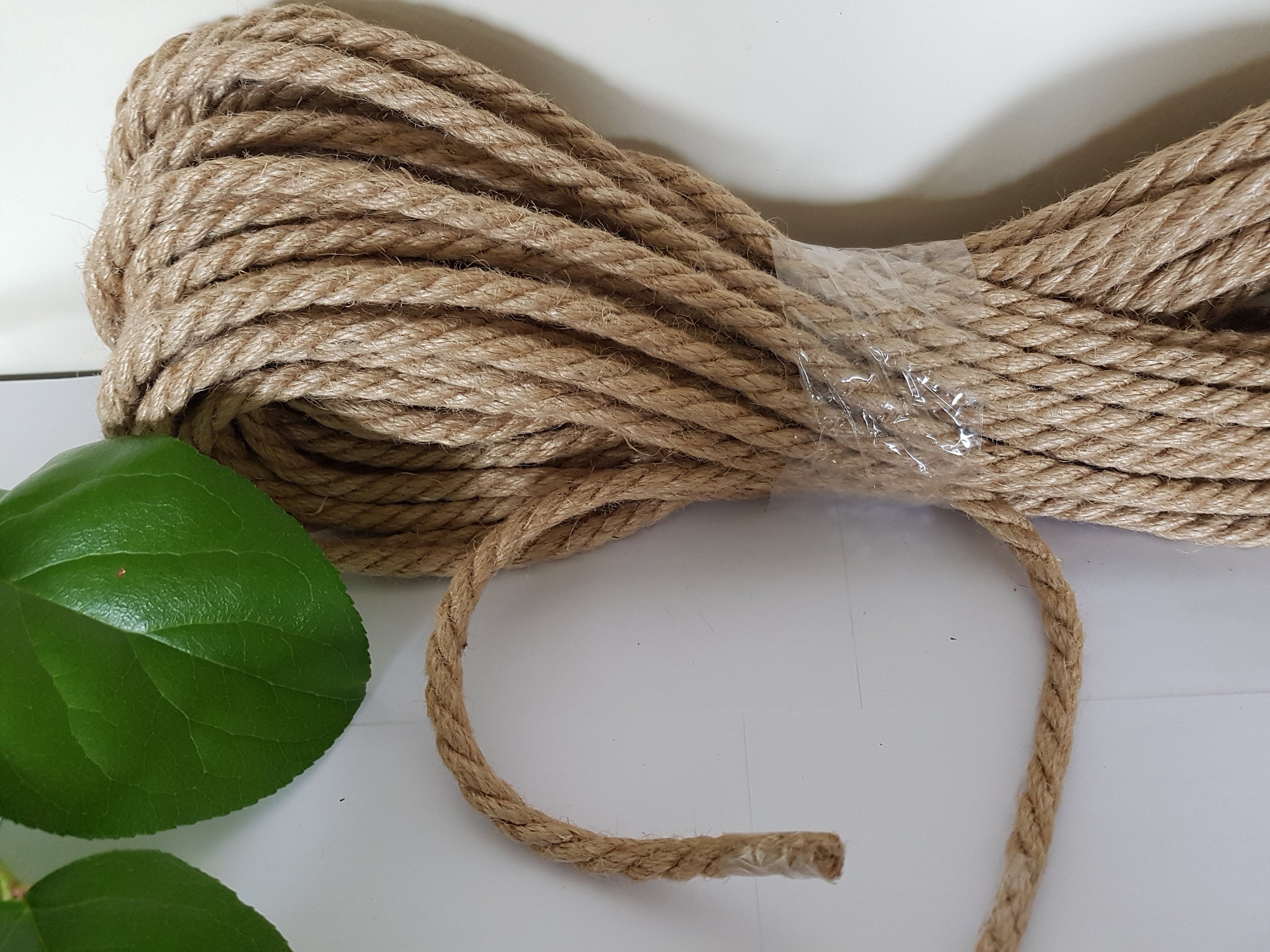 Jute Rope 8 Mm Twisted Natural Jute Rope for Crafts 