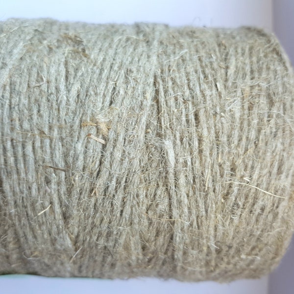 Ficelle de lin 2,5 mm / 450 m Fil de Lin Naturel Outils pour Macramé