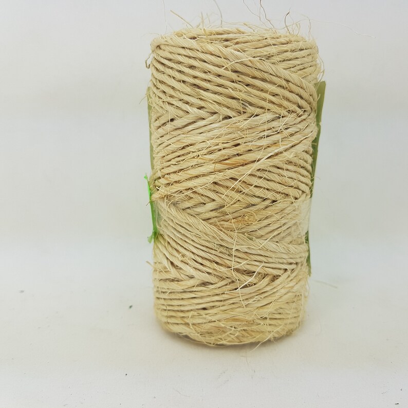 Sisal Twine 2 Mm/1 Kg Natural Twisted Yarn Tools for Crafts Etsy