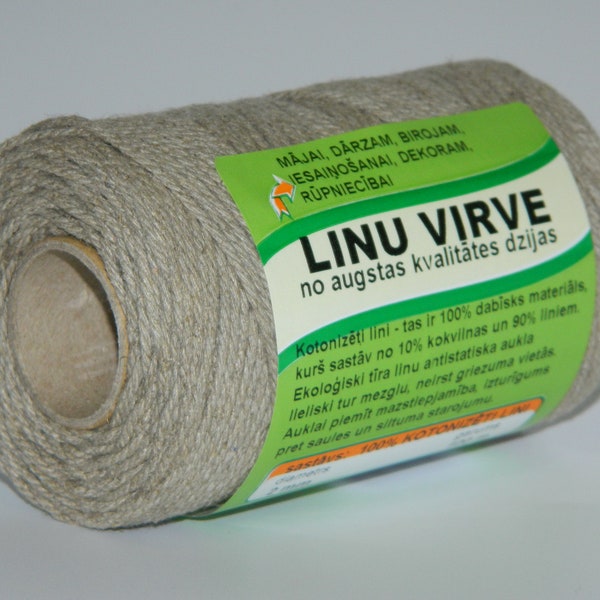 Linen&Cotton Cord 1.5 / 2 mm of High Quality Yarn for Crafts Macrame