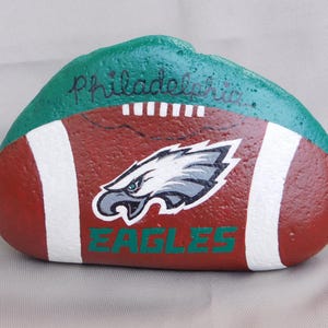 Hand Painted Rocks for the Garden, Football Team Garden Rocks, Man Cave ...