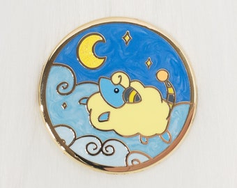 Midnight Moon Sheep Coin (Mareep Inspired)