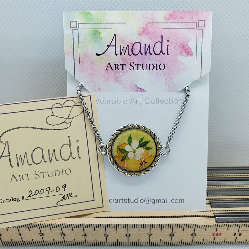 Resin Sealed Bracelet Hand Painted Bracelet Unique Bracelet Gardening Nature Lover Perfect Gift Honeycomb Original Micro Watercolor