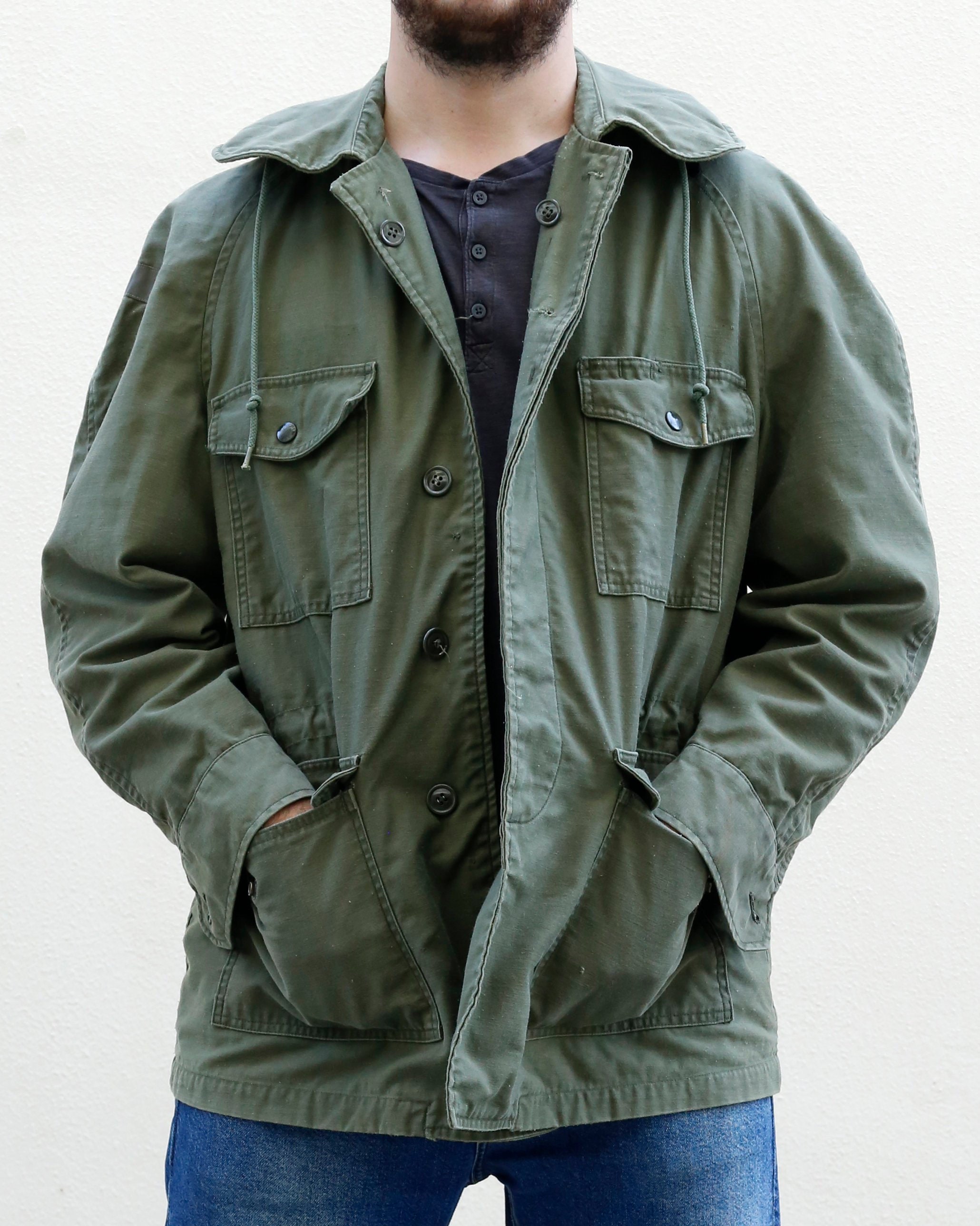 60s Military Jacket Men OG107 Olive Green Army Jacket Etsy