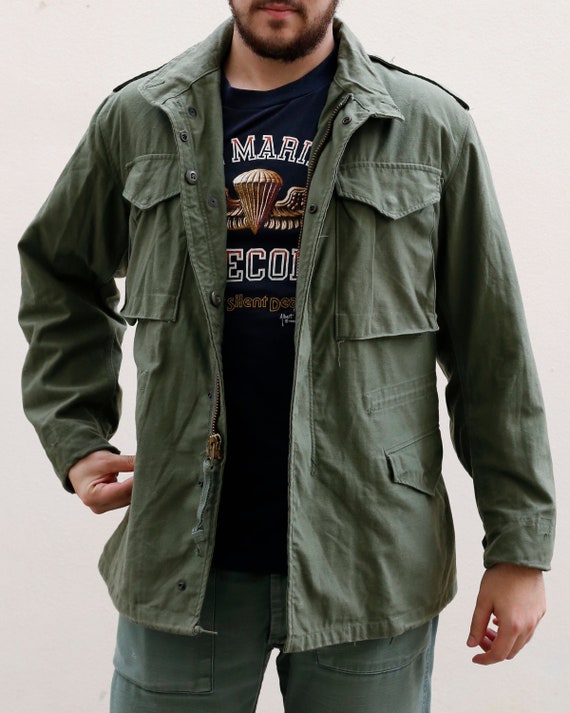 Rare 70s M 65 Field Jacket Military Jacket Men Vintage Etsy