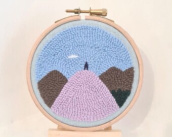 Punch Needle Embroidery - Hilltop
