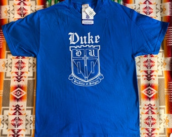 Vintage Duke University t shirt made in USA Deadstock Large