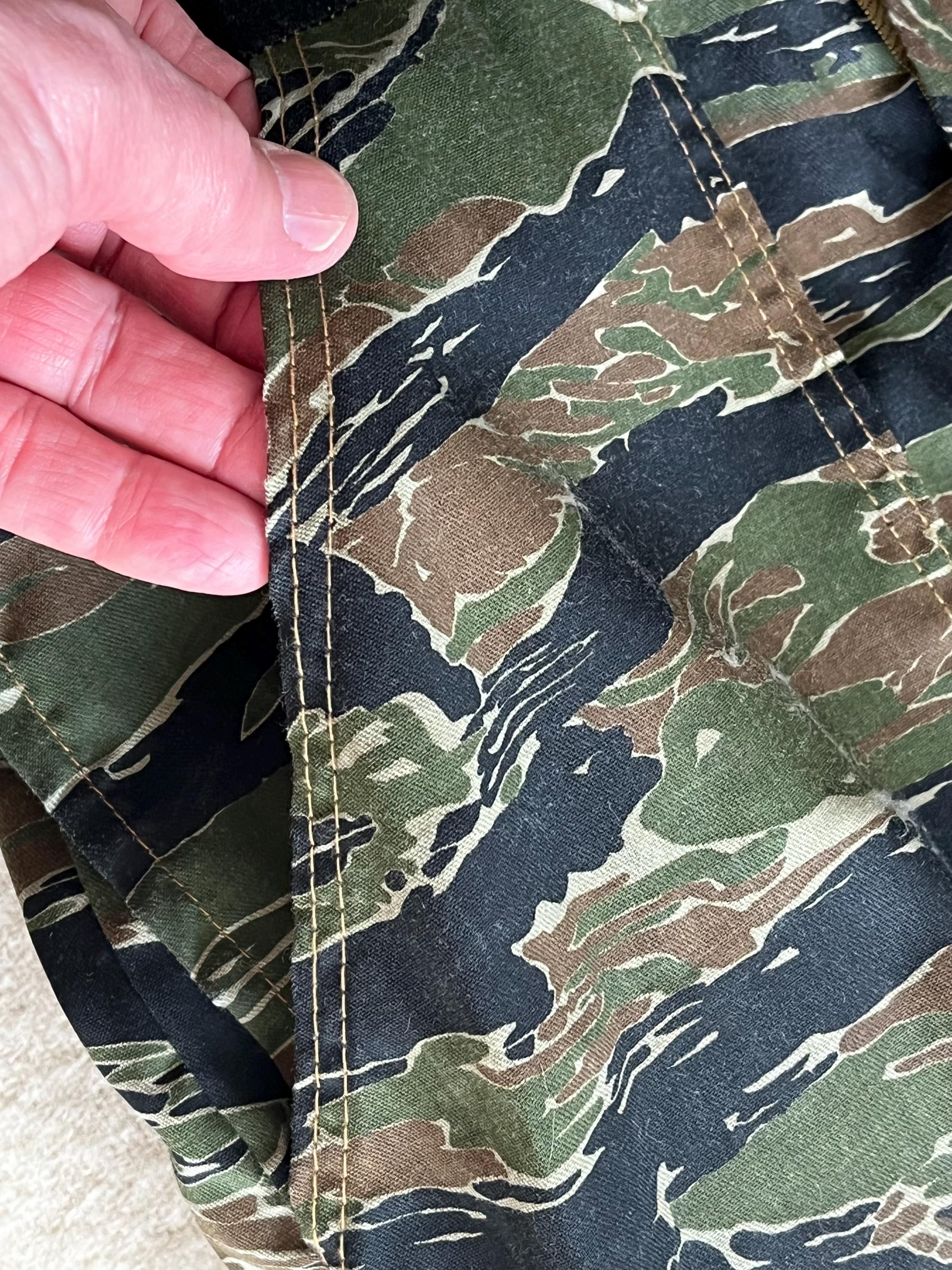 Vintage Tiger Stripe Camo Lightweight Coveralls Talon Zipper