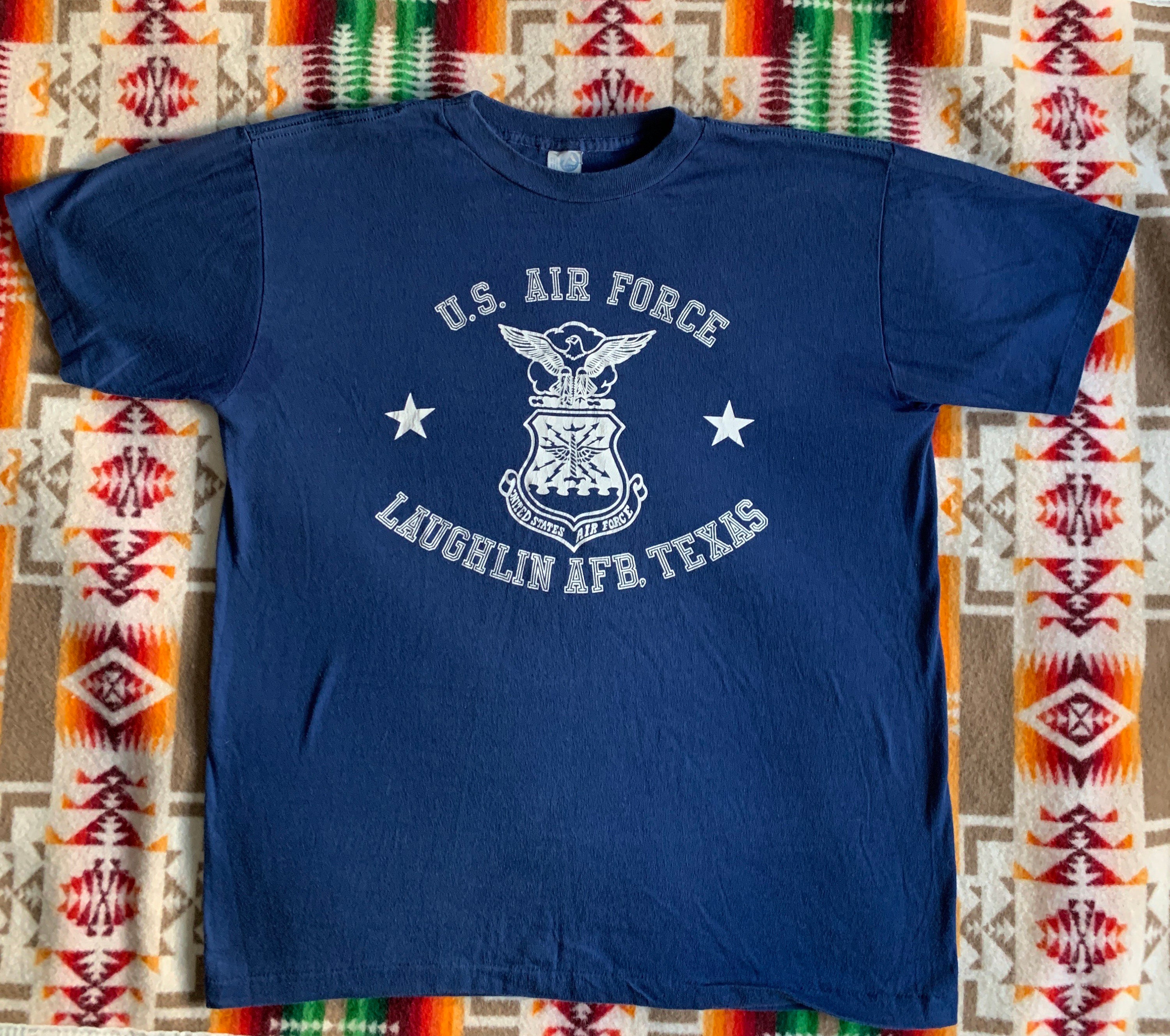T-shirt vintage Air Force fabriqué aux États-Unis Laughlin Texas point  unique - Etsy France