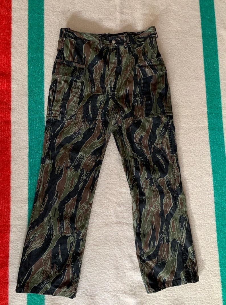 Vintage Ranger Tiger Stripe Camo Cargo Pants Reversible Made | Etsy