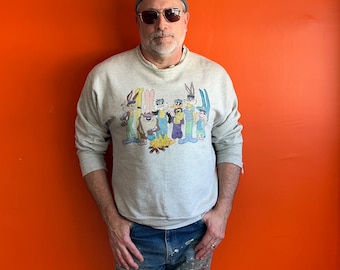 Vintage 90s Acme Looney Toons ski sweatshirt made in USA