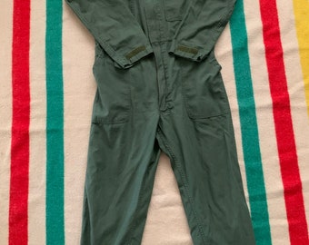Vintage military coveralls 100% cotton  made in USA jumpsuit