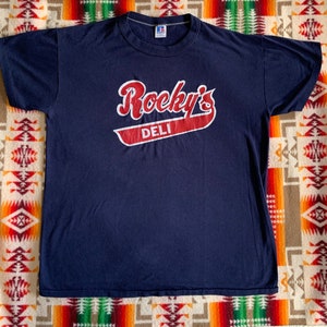 Vintage Rocky’s Deli t shirt made in USA Russell Athletic single stitch